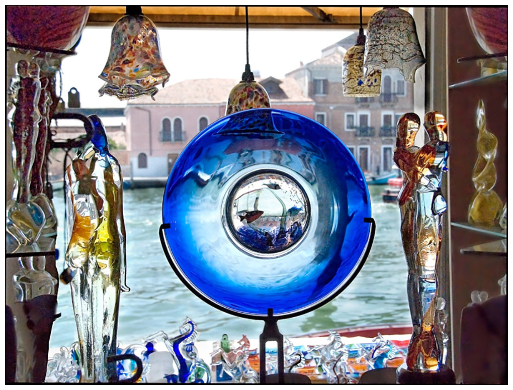 Glass sculpture from Murano, an island near Venice