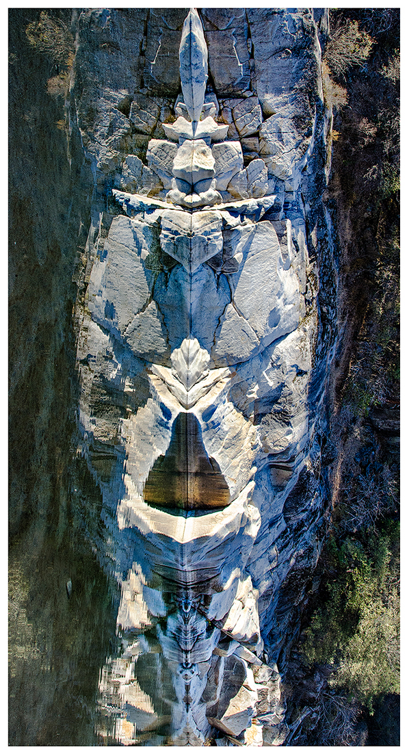 Rocks and Reflection turned sideways