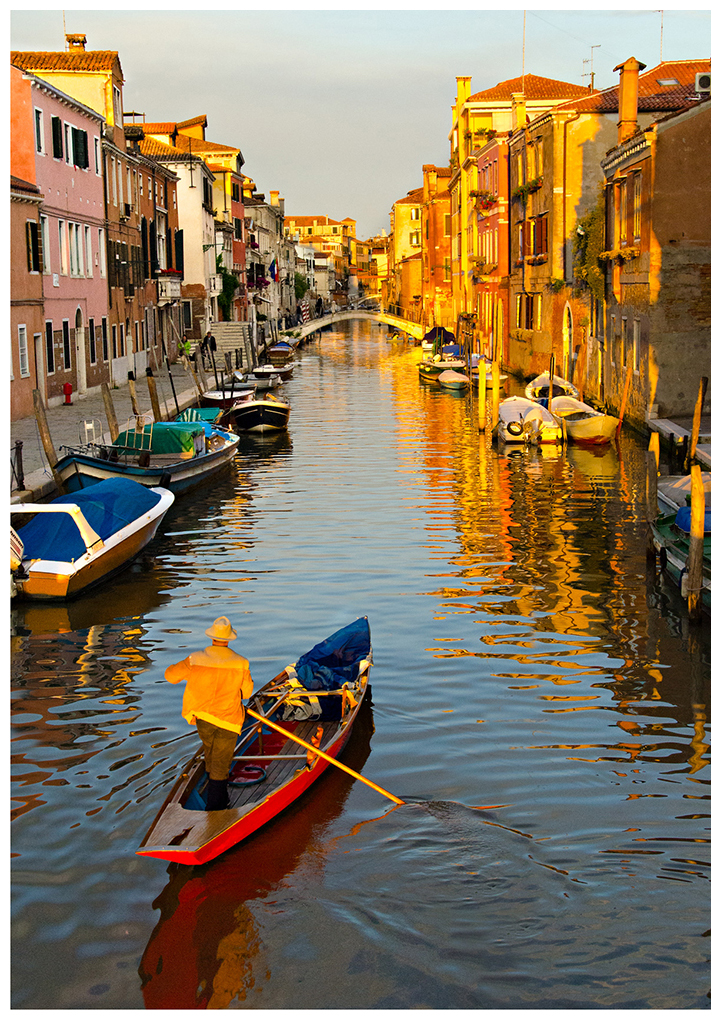 Venice Canal at sunset