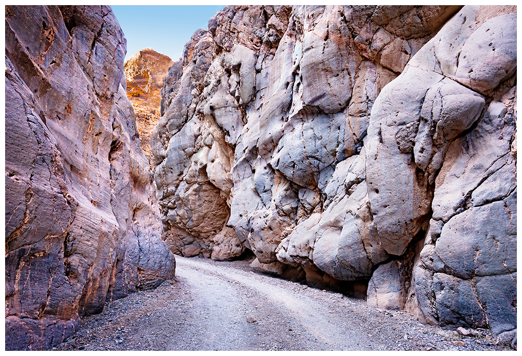 Titus Canyon in Death Valley.  The faces in the canyon walls seem to form a group having a meeting.